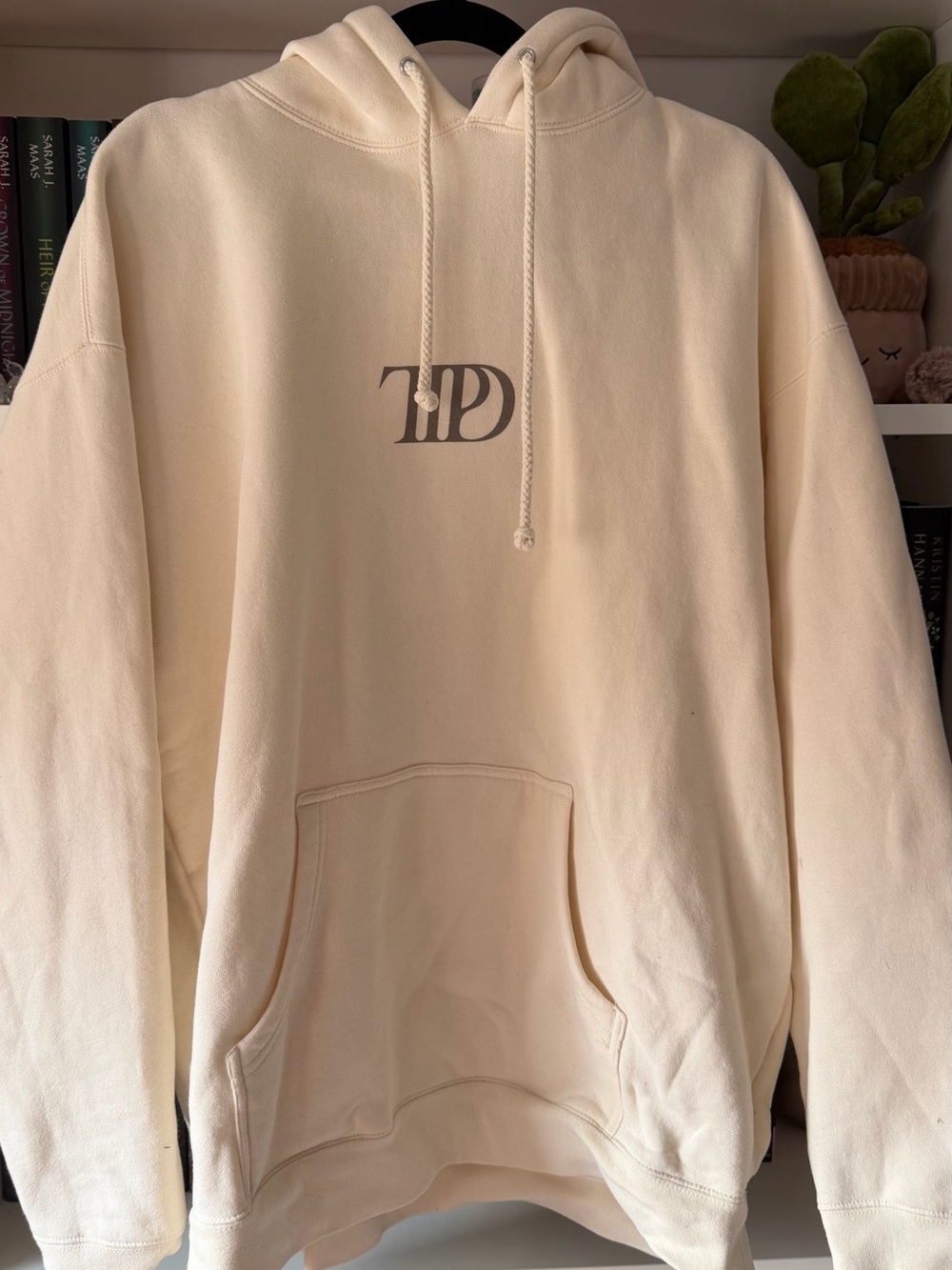 Taylor Swift Cream Pullover Hoodie The Manuscript TTPD
